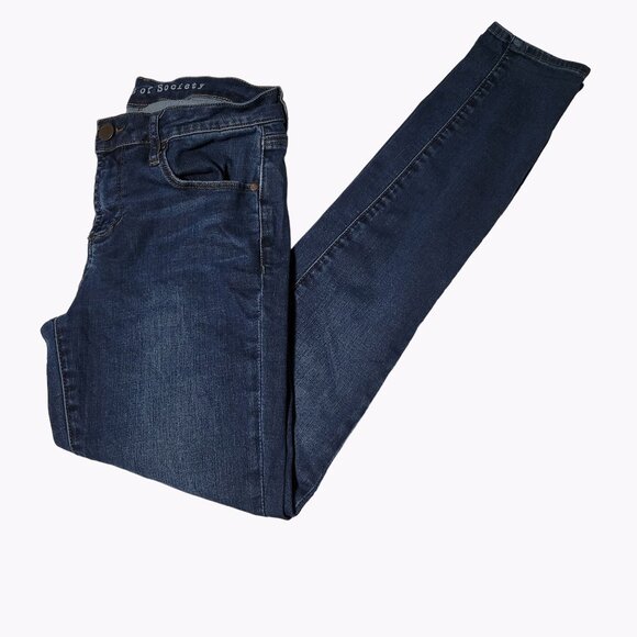 Articles Of Society Jeans Womens Size 26 Skinny Low Rise Medium Wash Denim Pants - Picture 1 of 6